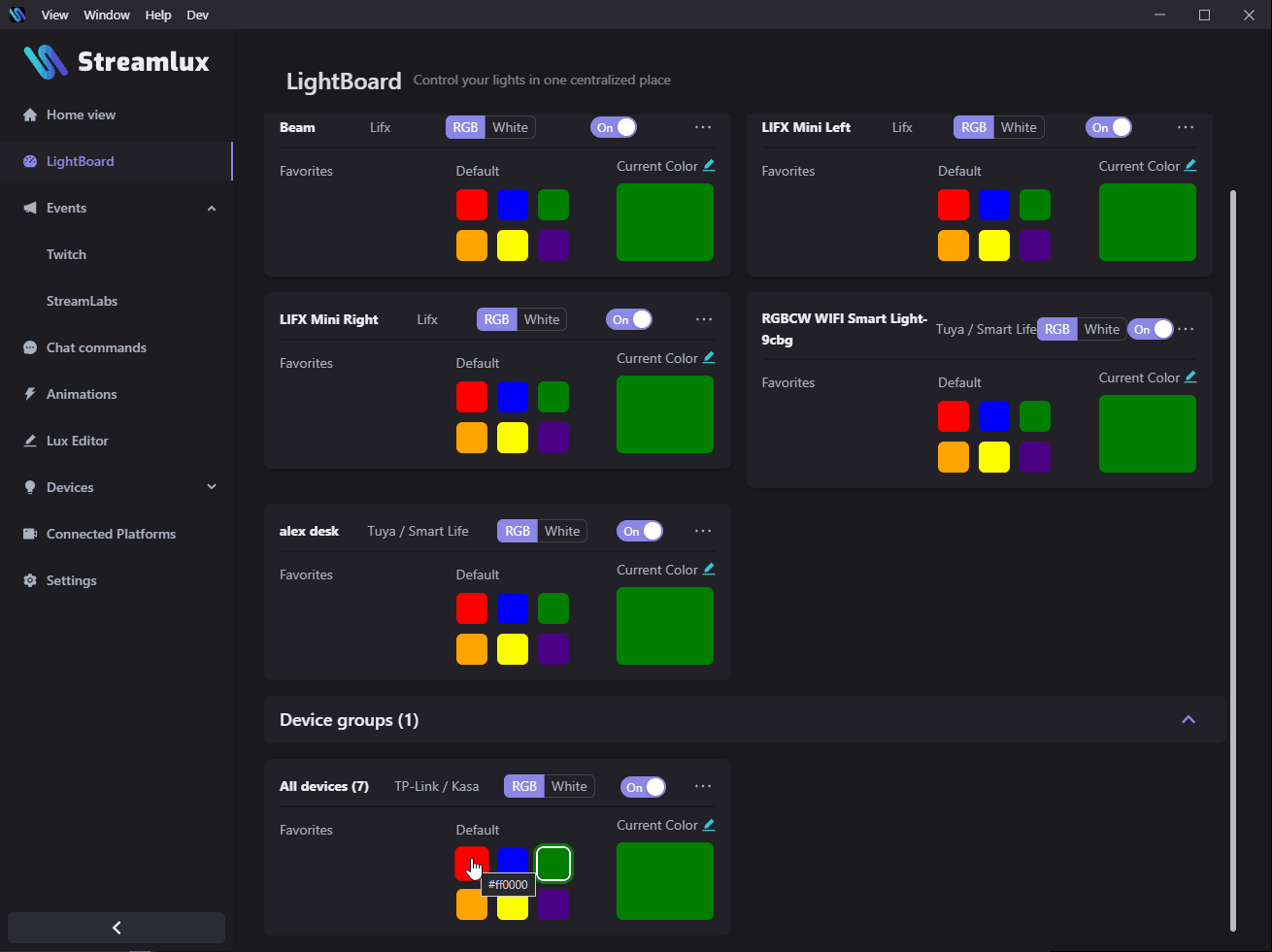 Add devices wizard screenshot